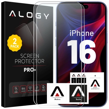 2x tvrdené sklo pre Apple iPhone 16 Screen Protector 9H Alogy Heavy Pro™️ [2ks]