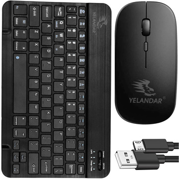 Клавіатура Миша Набір бездротова миша для ноутбука Bluetooth AN-030 Silent Slim Black