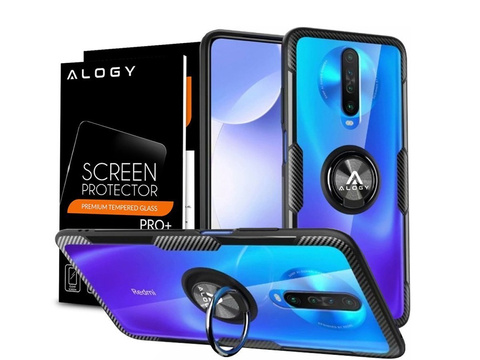 Alogy Ring Holder Clear Armor Case для Xiaomi Redmi K30 / Poco X2 Black Alogy Glass