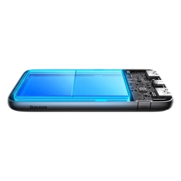 Baseus Bipow Pro Power Bank 10000mAh 20W weiß mit USB Typ A - USB Typ C 3A 0,3m Kabel (PPBD040202)
