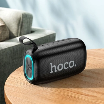 Hoco przenośny głośnik Bluetooth 5.2 2×10 W, 4000 mAh, FM/TF/USB/AUX