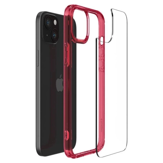 Spigen Ultra Hybrid-Hülle für Apple iPhone 15 – rot
