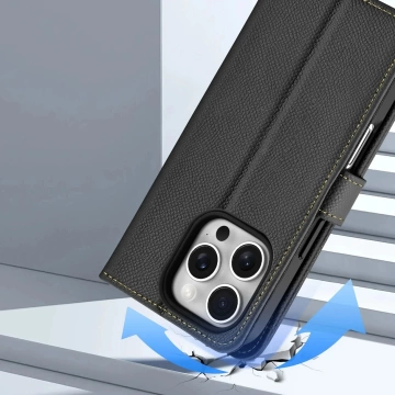 Ochranný kryt MagSafe pre iPhone 16 Pro Max Dux Ducis Lawa, čierny