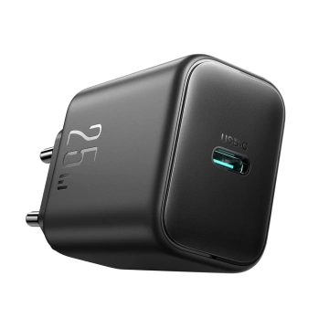 Sieťová nabíjačka Joyroom USB-C 25 W SFC / PPS / PD - Čierny kábel USB-C / USB-C 1 m