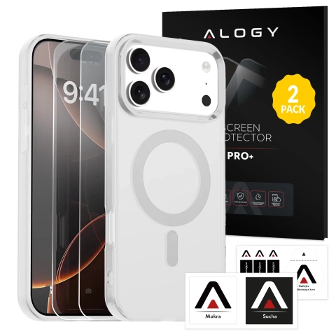 Чохол для Apple iPhone 16 Pro Max Alogy MagSafe Hybrid Matte Case Matte Cover with Lens Protection Black