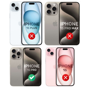 Hülle für iPhone 15 Pro Mag Safe Case MagMat Phone Back Cover Mattgraues Glas