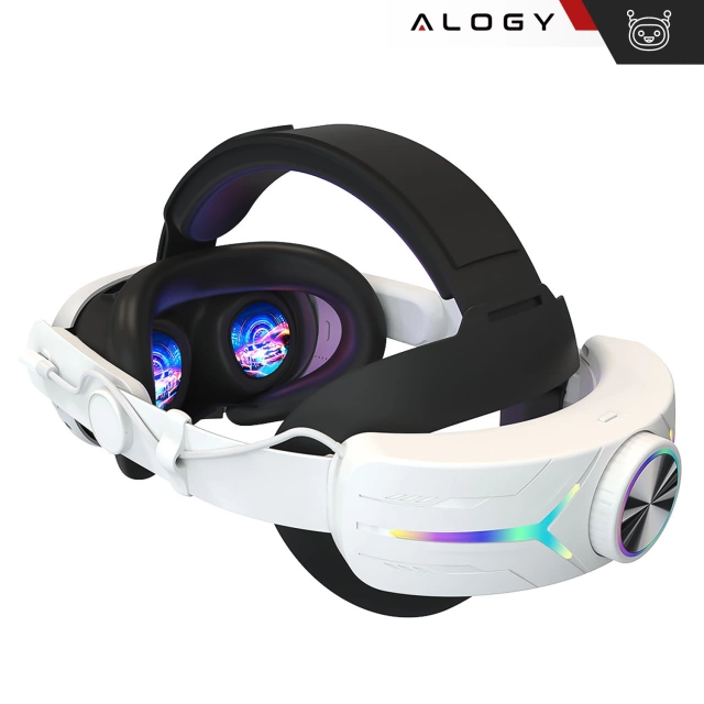 Регульований змінний ремінець Alogy з акумулятором 12000 мАг для Meta Quest 3 Elite Color RGB