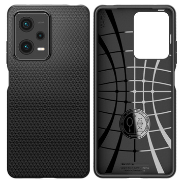 Etui Spigen Liquid Air für Xiaomi Redmi Note 12 Pro 5G / Poco X5 Pro 5G Mattschwarz