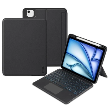 Klávesnice Etui Scmag Pen pro Apple iPad Air 10.9 4. 5. 2020-2022 / 11. 6. 2024 černá