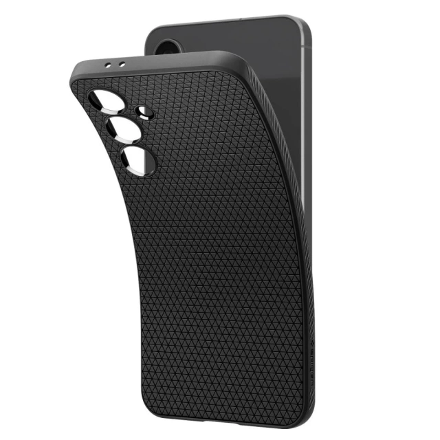 Schwarzes Liquid Air Case für Samsung Galaxy S24 FE Mattschwarz