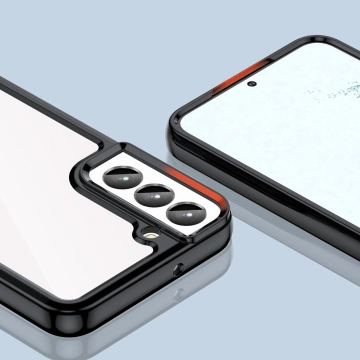 Ochranné pouzdro na telefon Outer Space Case pro kryt Samsung Galaxy S23 Plus s pružným rámečkem černé