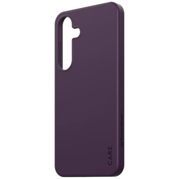 Pouzdro Etui CARE pro Samsung Galaxy S25 od PanzerGlass Fashion, švestkově fialové