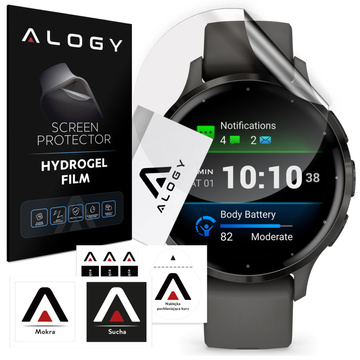 2x Alogy Hydrogel Hydrogel Protective Film for Smartwatch for Garmin Venu 3s 41mm