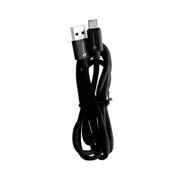Prepojovací kábel USB-A na USB-C Forcell 3.0 QC 3A 1m TPE Fast Tube, čierny