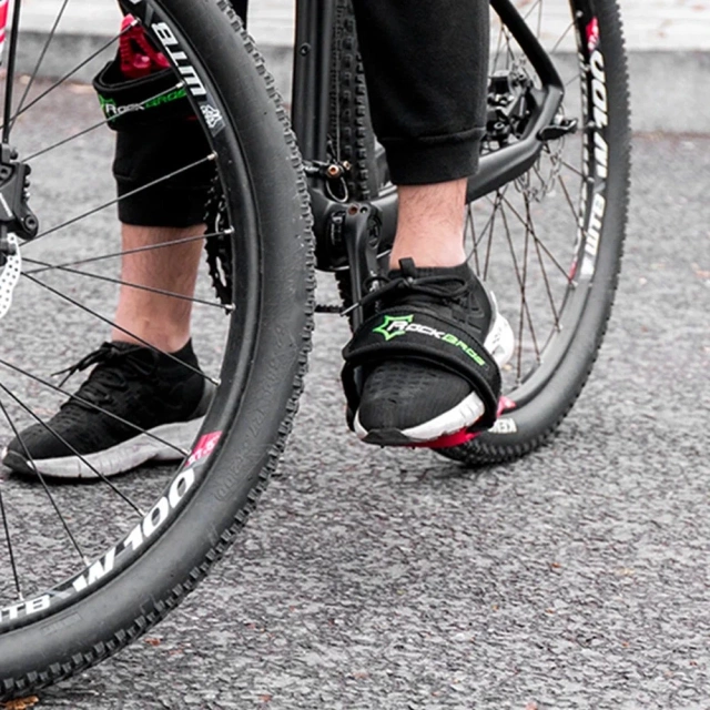 Popruhy pedálov na bicykel Rockbros GZT1001 - čierne