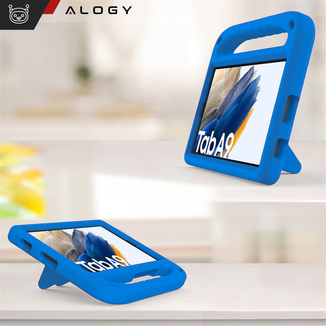 Etui do Samsung Galaxy Tab A11 (X130/X135) / A9 2023 8.7" (X110/X115) dla dzieci obudowa na tablet Alogy Kids Case Niebieskie