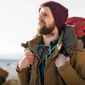 Uchwyt na szyje do Telefonu AC100 Magnetic Magsafe Neck Holder Black