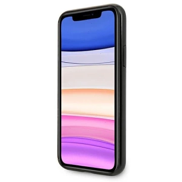 Захисний чохол Mercedes MEHCN61ESPBK для Apple iPhone 11 / Xr 6.1" black/black hardcase Silver Stars Pattern