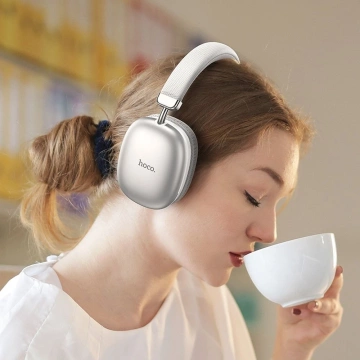 Бездротові Bluetooth-навушники HOCO W35, складні, білі