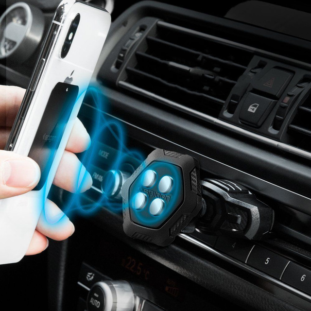 Spigen QS24 Magnetic CD Car universal magnetic car holder for the Black CD slot