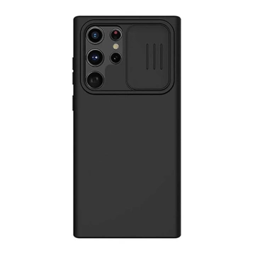 Puzdro Nillkin CamShield Silky Case pre Samsung Galaxy S23 Ultra (čierne)