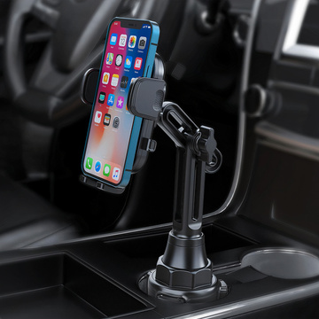 Car holder Cup Holder for the car universal for the phone in place of the cup Black
