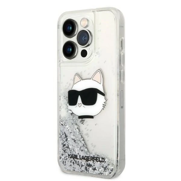 Etui Karl Lagerfeld KLHCP14LLNCHCS do iPhone 14 Pro 6,1" hardcase Glitter Choupette Head