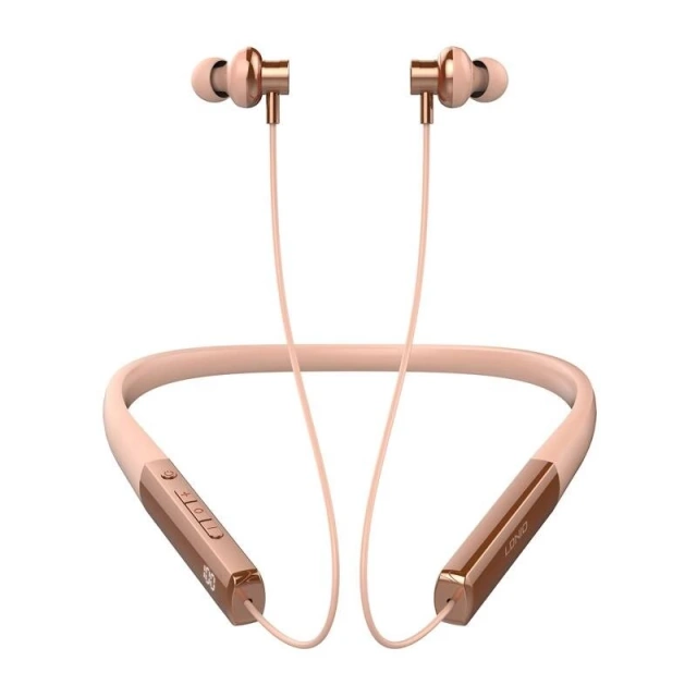Wireless Neckband Headphones LDNIO N01 Bluetooth 5.3 50h Rose Gold
