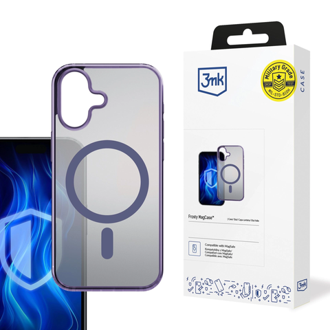 Чохол Apple iPhone 16 Plus 3mk Frosty MagCase Purple