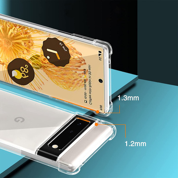 Silikónové puzdro ShockProof Alogy pre Google Pixel 6 Transparent