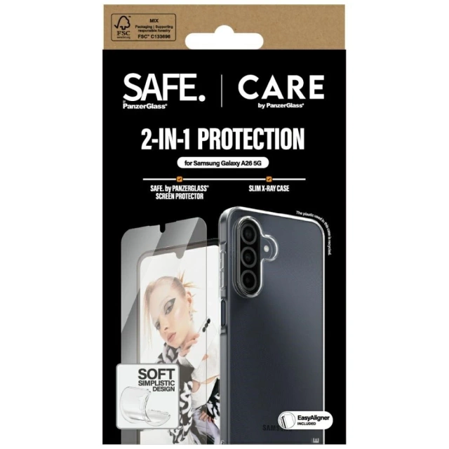 Zestaw ochronny do Samsung Galaxy A26 5G CARE by PanzerGlass Etui+Szkło