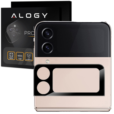 Металевий захисний чохол для камери Alogy Lens Protector PRO для Samsung Galaxy Z Flip 4 чорний