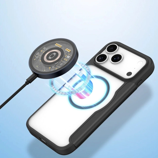 Etui do iPhone 17 Pro Max Dux Ducis Skin X Pro Portfel MagSafe Czarny