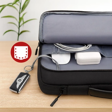 Bange voděodolný batoh na 15,6" notebook, městský cestovatel, 45x30x16 cm, do práce, do letadla, pánské, dámské, s USB portem Černá