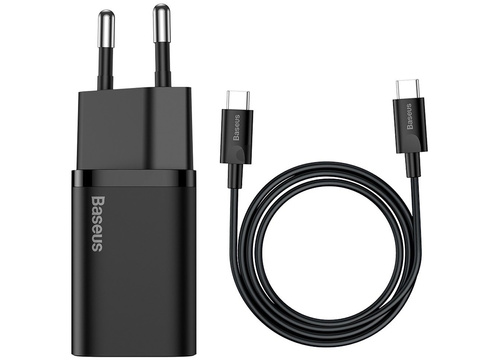 Baseus USB-C PD 25W nástenný nabíjací kábel pre USB-C čierny