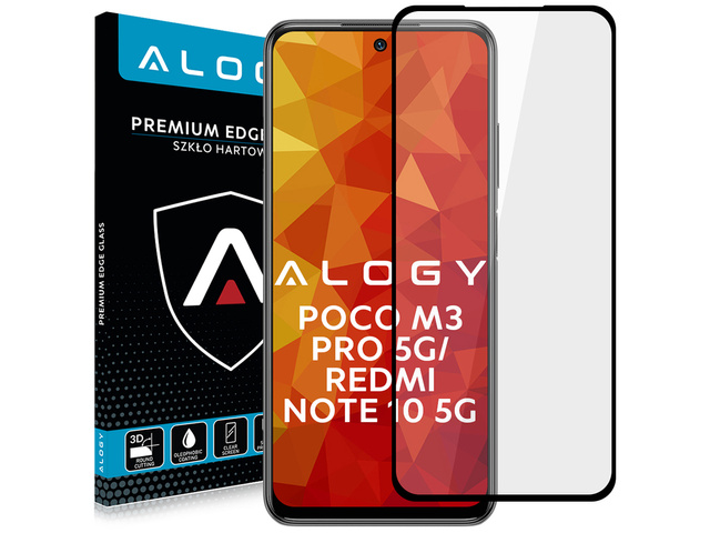 Скло Alogy Full Glue CF для Poco M3 Pro 5G/ Redmi Note 10 5G Black