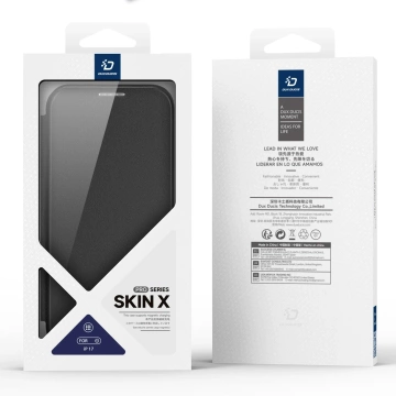 Etui do iPhone 17 Dux Ducis Skin X Pro Portfel MagSafe Czarny