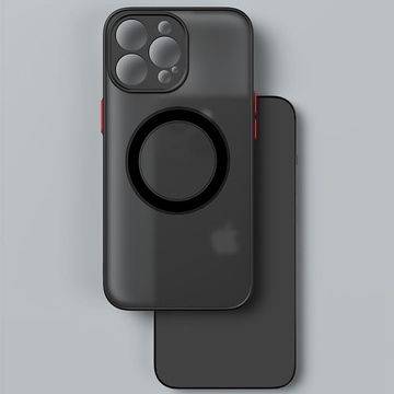 Чохол Apple iPhone 13 Pro Max Alogy Hybrid Mag Case для MagSafe із захистом камери Matte Black Qi Charger