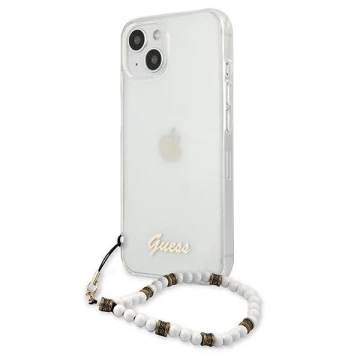 Guess GUHCP13MKPSWH iPhone 13 6,1" Transparente Hardcase White Pearl