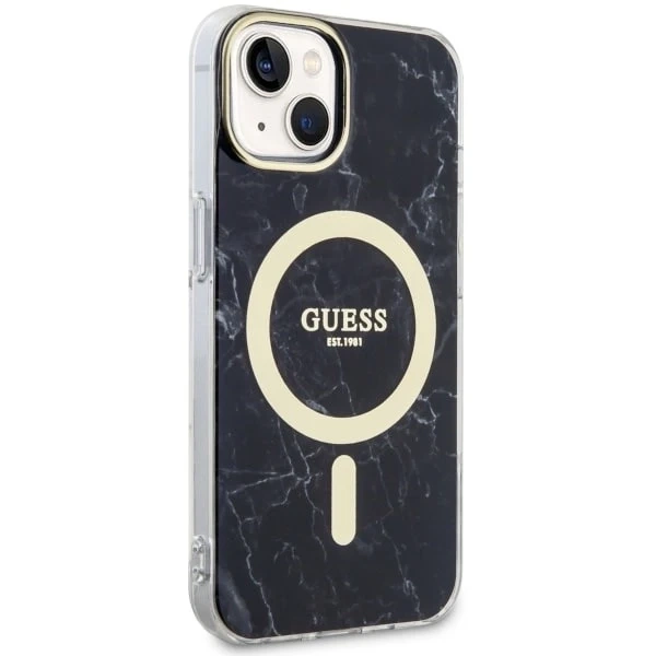 Etui Guess GUHMP14SPCUMAK na iPhone 14 6,1" pevné puzdro Marble MagSafe