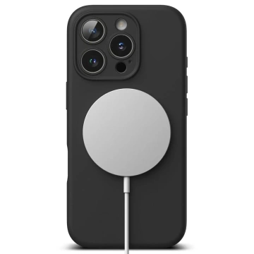 Ringke MagSafe magnetische Silikonhülle für iPhone 16 Pro Schwarz