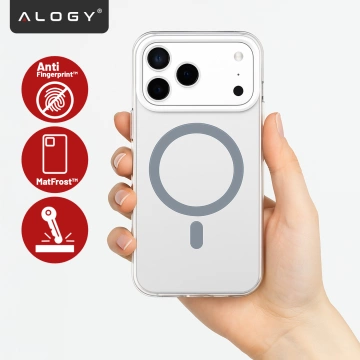 Чохол для Apple iPhone 17 Pro Max – матовий MagSafe із захистом лінз, тонкий та стійкий до подряпин, ідеально підходить – Alogy Skinny MatteCase™ білий