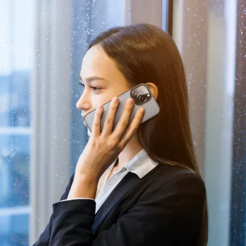 Чохол Dux Ducis Fino покритий нейлоновим матеріалом iPhone 13 Pro Max сірий