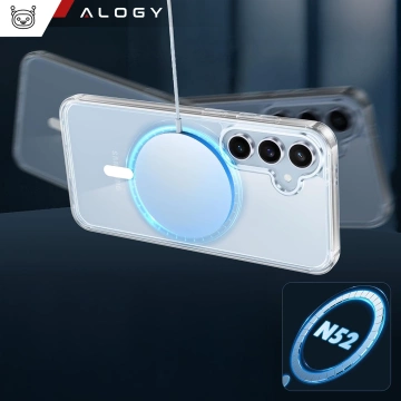 Puzdro pre Apple iPhone 16 Pro Max Alogy Anti-Shock Hybrid Case pre MagSafe Transparent