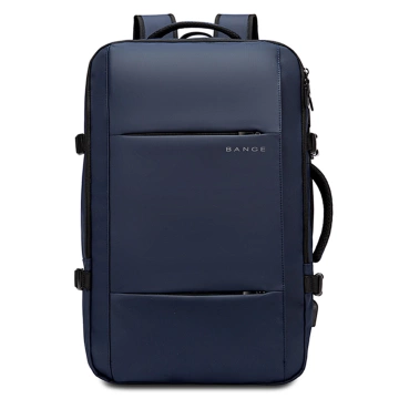 Travel backpack Bange BackPack business expandable backpack Capacious bag for 17.3" laptop with USB port Black
