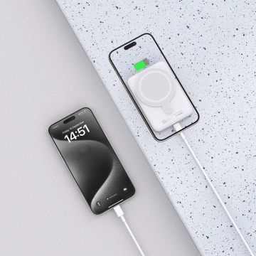 Магнітний павербанк PB11 Lifemag Magsafe Power Bank 10000 mAh White
