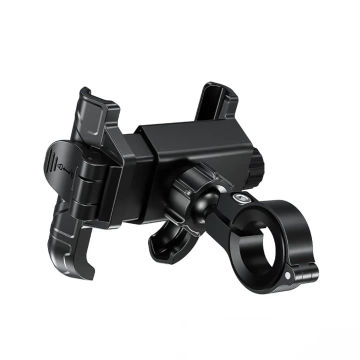 Мототримач KEWIG M11B для телефону з зарядним пристроєм QC 3.0 15W Qi Чорний