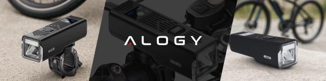 Alogy P12 Fahrradlicht schwarz Fahrradlicht vorne LED-Frontlicht Fahrradbeleuchtung wasserdicht IPX5