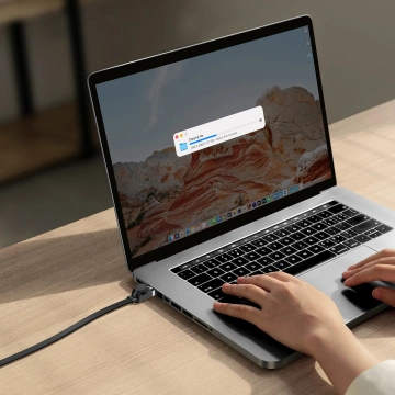 Мережевий плоский кабель Baseus Speed ​​​​Six RJ45 1000Mbps 15м чорний (WKJS000301)