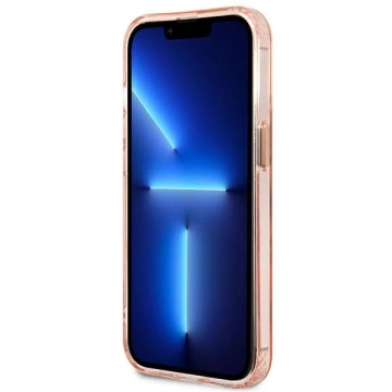 Etui Guess GUHMP13XHTCMP pro iPhone 13 Pro Max 6,7" pevný obal Gold Outline Translucent MagSafe